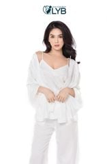 SET ĐỒ NGỦ GẤM HẢI ĐƯỜNG LYB 4 ITEMS