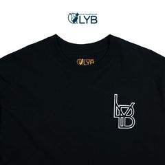 ÁO THUN FREE SIZE CÁ TÍNH LOGO NHỎ MÀU ĐEN LYB