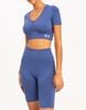 SET ĐỒ TẬP NGẮN ÁO TAY NGẮN - LYB OLIVIA BLUE SET