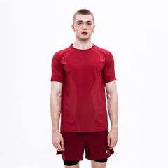 LYB RUNNING TEE – BURGUNDY RED