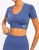 SET ĐỒ TẬP NGẮN ÁO TAY NGẮN - LYB OLIVIA BLUE SET