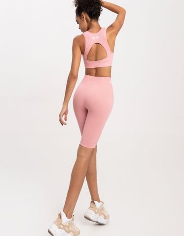 Set đồ tập lửng áo kiểu - LYB PINKY CAPRI SET