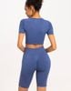 SET ĐỒ TẬP NGẮN ÁO TAY NGẮN - LYB OLIVIA BLUE SET