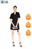 ĐẦM DÁNG VEST TAY NGẮN KHOEN THẮT EO SANG TRỌNG