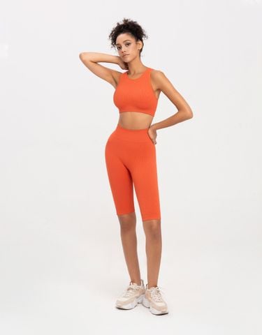 Set đồ tập lửng áo kiểu - LYB CARROT CAPRI SET
