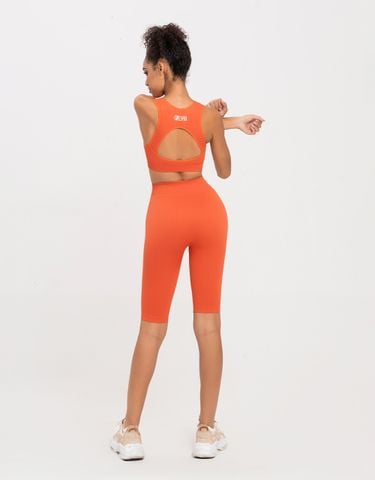 Set đồ tập lửng áo kiểu - LYB CARROT CAPRI SET