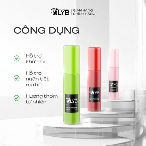 Son nách LYB chiết xuất tự nhiên khử mùi giảm mồ hôi giúp da luôn khô thoáng 10ml
