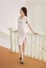 Đầm body LYB tay lỡ xẻ tà cổ trụ hở thanh lịch