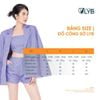 QUẦN SHORT XOÈ MÀU TÍM LYB