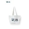 Túi vải canvas LYB đơn giản màu trắng FW22-A00024
