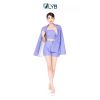 QUẦN SHORT XOÈ MÀU TÍM LYB