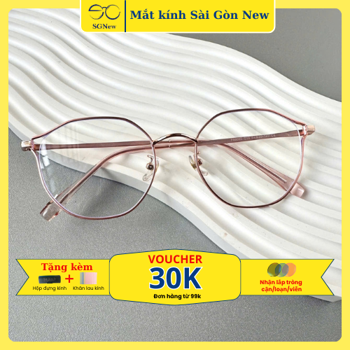  Gọng kính Kim loại Mắt mèo Nữ Unisex SGNew 99065 