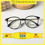  Gọng kính Titannium Tròn Nam Nữ Unisex SGNew 90128 Hàn Quốc 