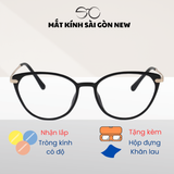  Gọng kính Mắt mèo Kim loại x Nhựa dẻo gọng kính Nữ cao cấp SGNew 8220 