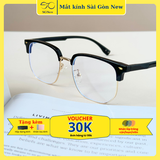  Gọng kính mí Kim loạị Clubmaster Nam nữ Unisex SGNew 6609 