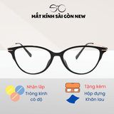  Gọng kính Mắt mèo Kim loại x Nhựa dẻo gọng kính Nữ cao cấp SGNew 72358 