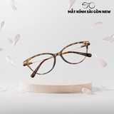  Gọng kính Mắt mèo Kim loại x Nhựa dẻo gọng kính Nữ cao cấp SGNew 72358 