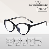  Gọng kính Mắt mèo Kim loại x Nhựa dẻo gọng kính Nữ cao cấp SGNew 7002 