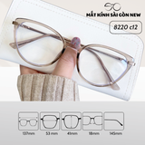  Gọng kính Mắt mèo Kim loại x Nhựa dẻo gọng kính Nữ cao cấp SGNew 8220 