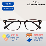  Gọng kính Nhựa dẻo Retro Nam nữ Unisex SGNew 04 