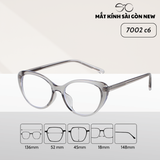  Gọng kính Mắt mèo Kim loại x Nhựa dẻo gọng kính Nữ cao cấp SGNew 7002 