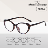 Gọng kính Mắt mèo Kim loại x Nhựa dẻo gọng kính Nữ cao cấp SGNew 7002 