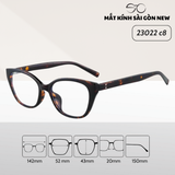  Gọng kính Kim loại Mắt mèo Dáng góc cạnh Nam Nữ Unisex SGNew 23022 