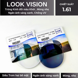  Tròng Kính ĐỔI MÀU  NGĂN ÁNH SÁNG XANH LOOK lens 1.60ASP 
