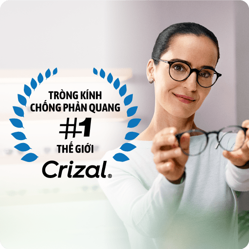  Tròng Kính Siêu Mỏng Chống Ánh Sáng Xanh Crizal Sapphire Hr Blue Uv Essilor 1.67 