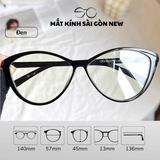  Gọng kính Mắt mèo Nhựa dẻo Nam nữ Unisex SGNew 7212 