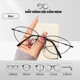  Gọng kính Kim loại Mắt mèo Trend Nam Nữ Unisex SGNew Kl01 