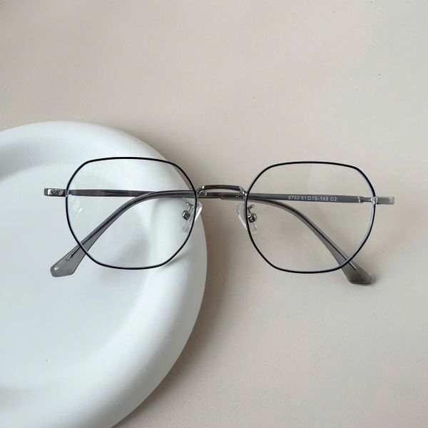  Gọng kính Kim loại Đa giác Nam nữ Unisex SGNew 8753 