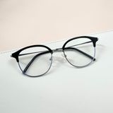  Gọng kính Mí Kim loại x Nhựa dẻo Nam Nữ Unisex SGNew 2660 Hàn Quốc 