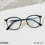  Gọng kính Kim loại x Viền nhựa dẻo Nam nữ Unisex SGNew 1957 Hàn Quốc 