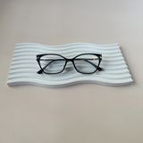  Gọng kính Kim loại x Nhựa dẻo Mắt mèo Vuông Nam Nữ Unisex SGNew 8206 