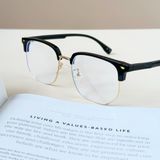  Gọng kính mí Kim loạị Clubmaster Nam nữ Unisex SGNew 6609 