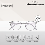  Gọng kính Cánh tiên Dáng tròn Kim loại x Nhựa dẻo Mèo nhỏ Nam Nữ Unisex SGNew M92009 