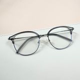  Gọng kính Mí Kim loại x Nhựa dẻo Nam Nữ Unisex SGNew 2660 Hàn Quốc 