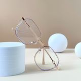  Gọng kính Kim loại x Viền nhựa dẻo Đa giác Nam nữ Unisex SGNew 5637 Hàn Quốc 