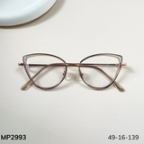  Gọng kính Kim loại x Nhựa dẻo Mèo nhỏ Nam Nữ Unisex SGNew 2993 
