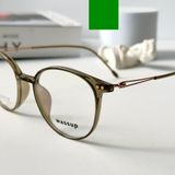  Gọng kính Titannium Tròn Nam Nữ Unisex SGNew 90137 Hàn Quốc 