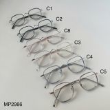  Gọng kính Kim loại x Nhựa dẻo Vuông Nam Nữ Unisex SGNew 2986 Hàn Quốc 