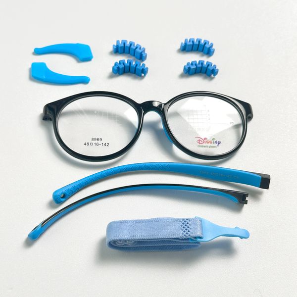  Gọng kính cận viễn loạn Trẻ em Tròn Nhựa dẻo khó gãy nhẹ bền SGNew 8969 
