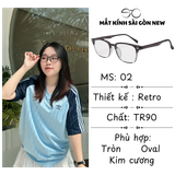  Gọng kính Nhựa dẻo Phong cách Retro Nam nữ Unisex SGNew 02 