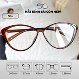  Gọng kính Mắt mèo Nhựa dẻo Nam nữ Unisex SGNew 7212 