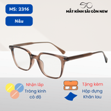  Kính cận Nhựa dẻo Lõi Kim loại Nam nữ Unisex SGNew 2316 