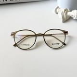  Gọng kính Titannium Tròn Nam Nữ Unisex SGNew 90137 Hàn Quốc 