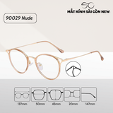  Gọng kính Cánh tiên Dáng tròn Kim loại x Nhựa dẻo Mèo nhỏ Nam Nữ Unisex SGNew M92009 
