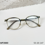  Gọng kính Kim loại x Viền nhựa dẻo Nam nữ Unisex SGNew 1957 Hàn Quốc 