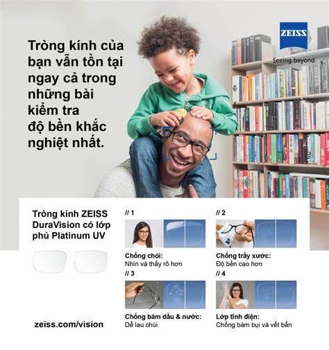  Tròng Kính Chống Ánh Sáng Xanh Duravision® Blueprotect Uv Zeiss 1.60 